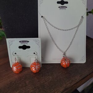 Nwt Basketball Jewelry Set